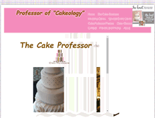 Tablet Screenshot of cakeprofessor.com